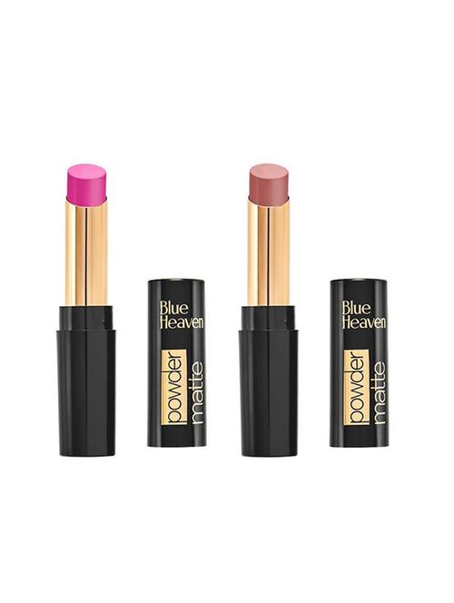 blue heaven powder matte lipsticks (barbie doll & sienna sunset) - 18513668 - Very Small Image - 1