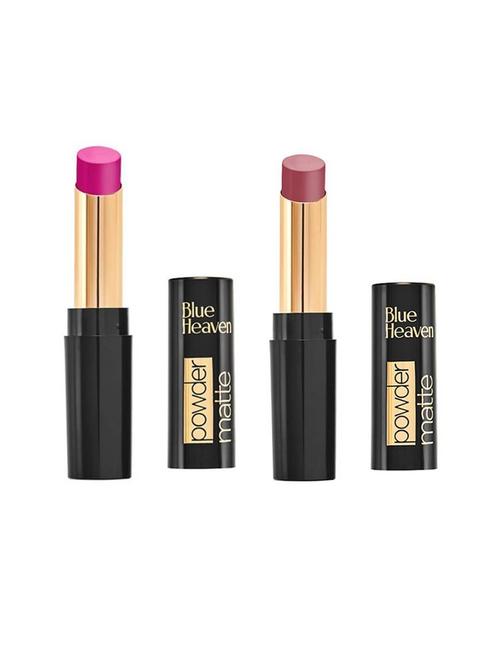 blue heaven powder matte lipsticks (dahila fields & mahogany moments) - 18513684 - Very Small Image - 1