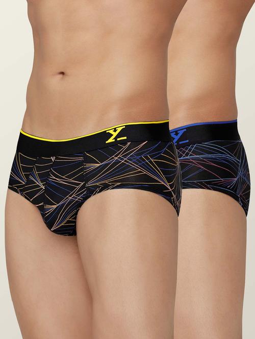 set of 2 low rise printed briefs - 18513885 - Very Small Image - 1