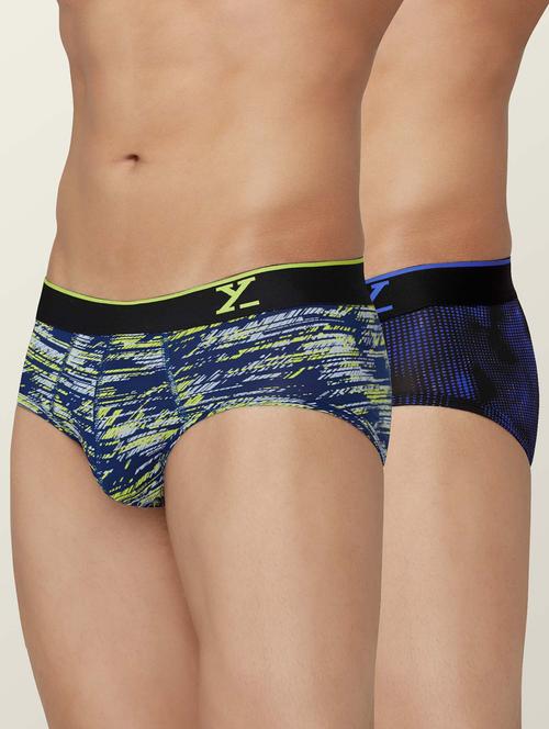 set of 2 low rise printed briefs - 18513895 - Very Small Image - 1