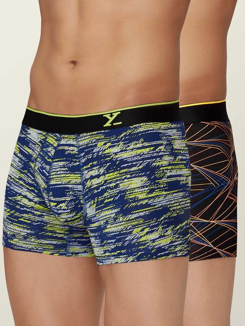 set of 2 low rise printed trunks - 18513932 - Very Small Image - 1
