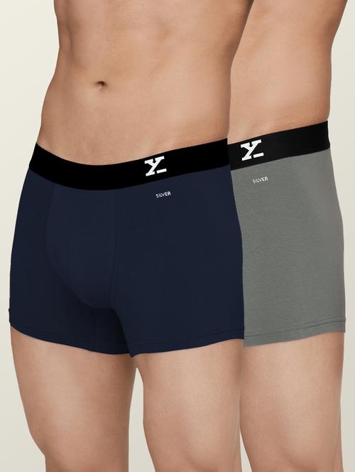 set of 2 low rise solid trunks - 18514269 - Very Small Image - 1