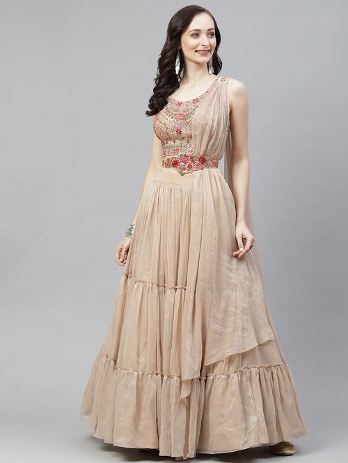 embroidered semi-stitched lehenga choli with dupatta - 18514490 - Very Small Image - 1