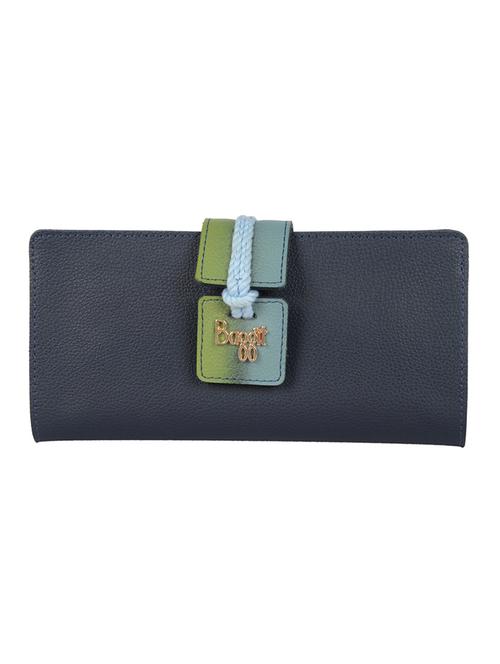 navy blue textured wallet - 18514883 - Very Small Image - 1