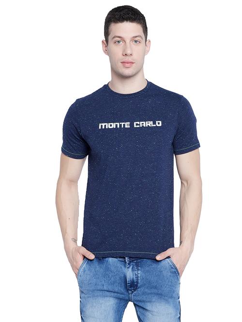 navy blue typographic t-shirt - 18515714 - Very Small Image - 1