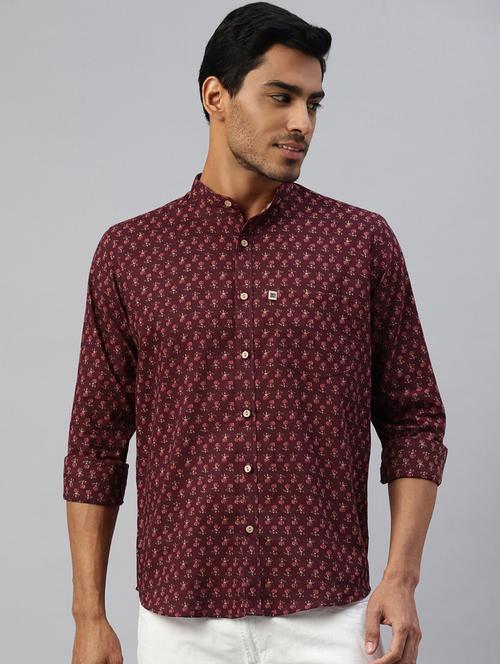 mens florals casual shirt - 18515784 - Very Small Image - 1