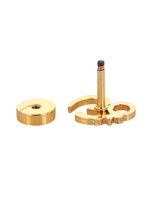 gold plated stud earring - 18516616 - Very Small Image - 1