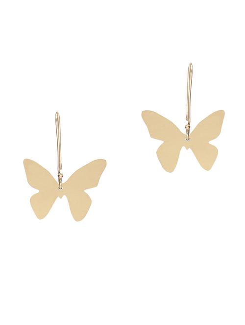 gold metal drop earring - 18516654 - Very Small Image - 1