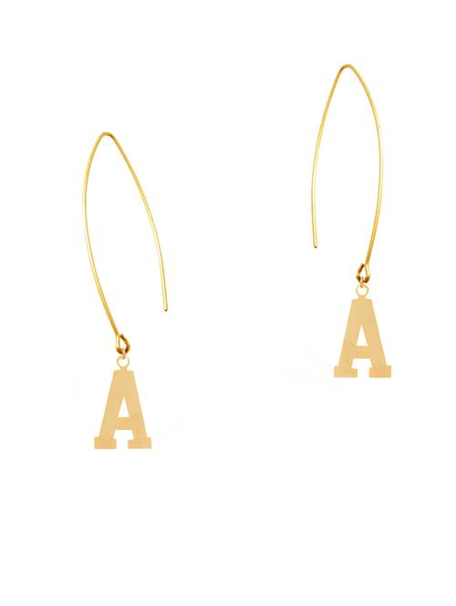 gold plated drops & danglers earring - 18516682 - Very Small Image - 1