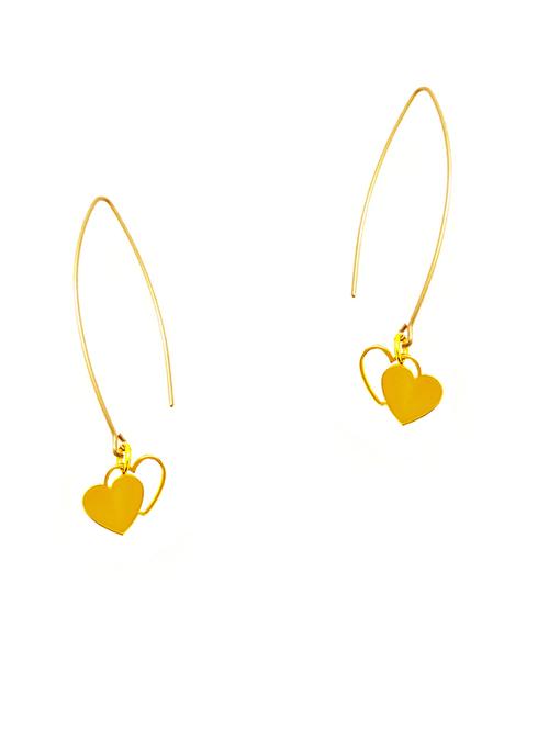gold plated drops & danglers earring - 18516701 - Very Small Image - 1