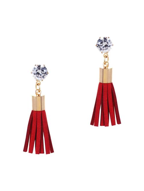 red metal drop earring - 18516791 - Very Small Image - 1