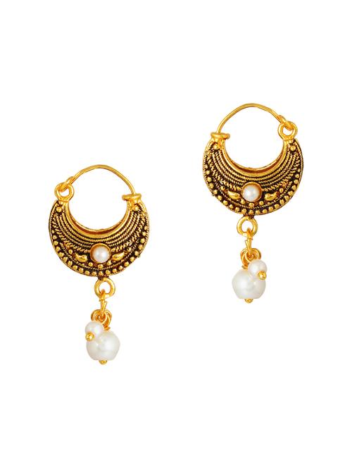 gold metal studs earring - 18516922 - Very Small Image - 1