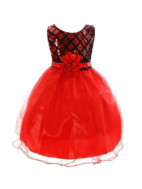 girls round neck sleeveless frock - 18517064 - Very Small Image - 1