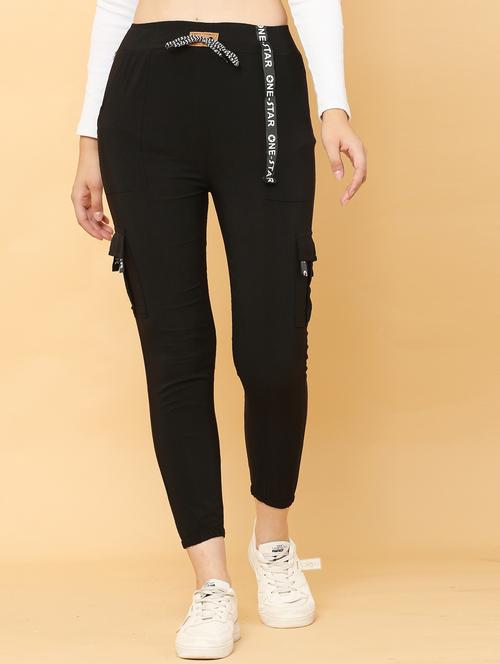 mid rise solid jogger - 18517578 - Very Small Image - 1