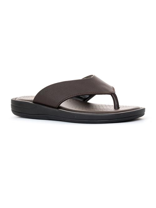 men brown solid slipper - 18517659 - Very Small Image - 1