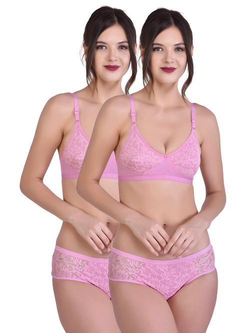pack of 2 lace bras and panty set - 18517704 - Very Small Image - 1