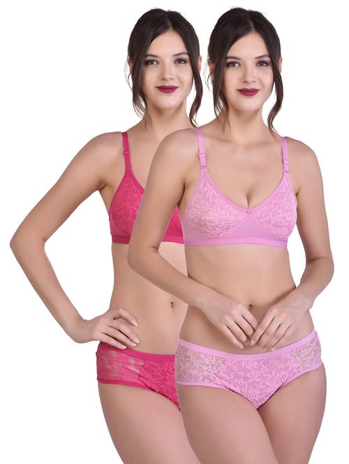 pack of 2 lace bras and panty set - 18517706 - Very Small Image - 1