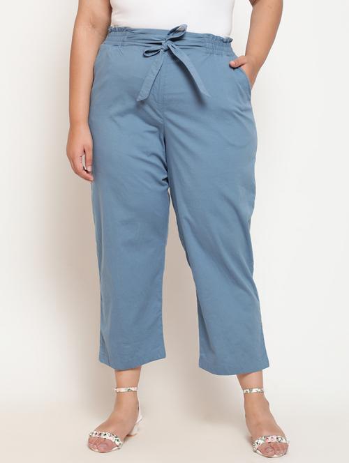 tie front solid plus trouser - 18517831 - Very Small Image - 1