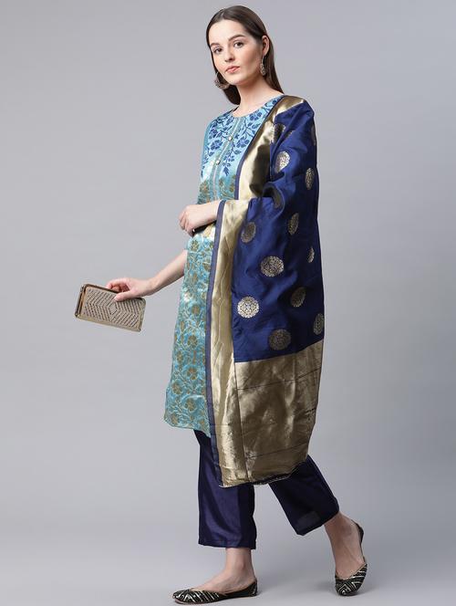 zare woven unstitched suit - 18518571 - Very Small Image - 1