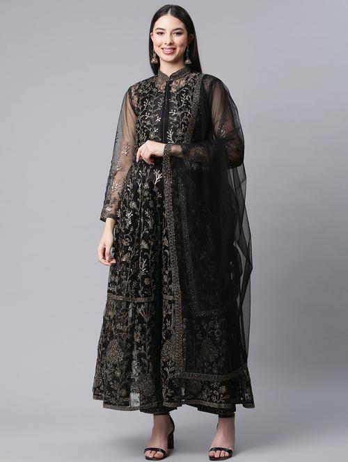 embroidered unstitched suit set - 18518576 - Very Small Image - 1