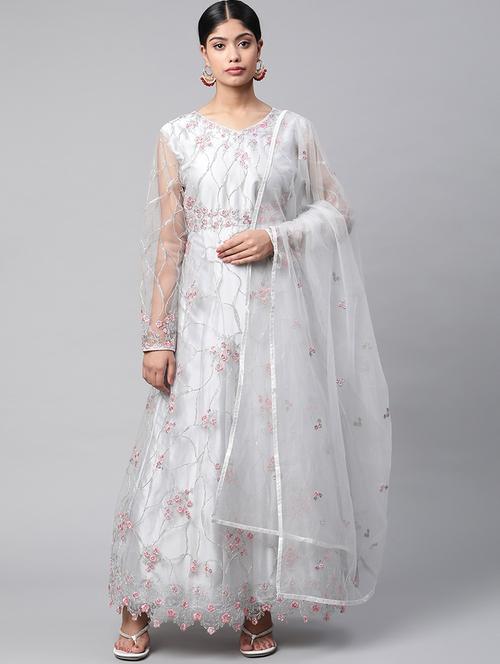 embroidered unstitched suit set - 18518594 - Very Small Image - 1