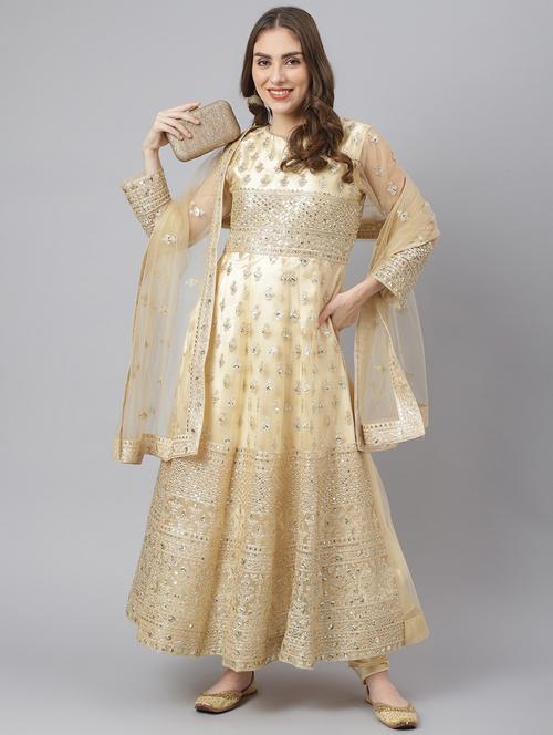 embroidered unstitched suit set - 18518602 - Very Small Image - 1