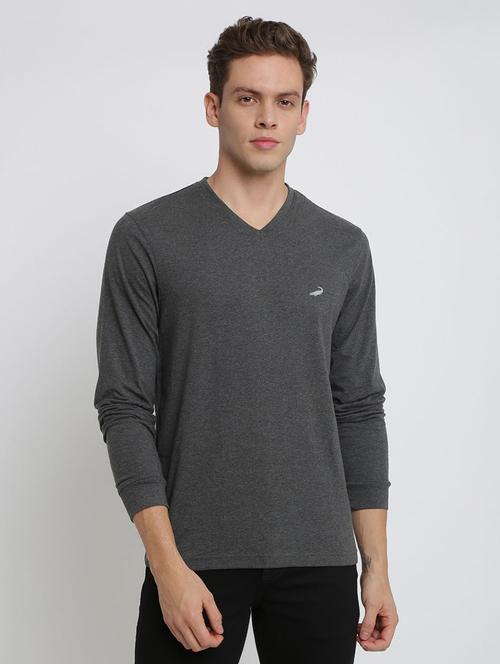 grey solid t-shirt - 18518748 - Very Small Image - 1