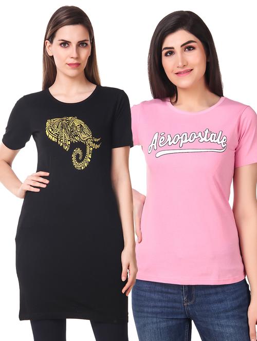 pack of 2 printed regular tee - 18518752 - Very Small Image - 1