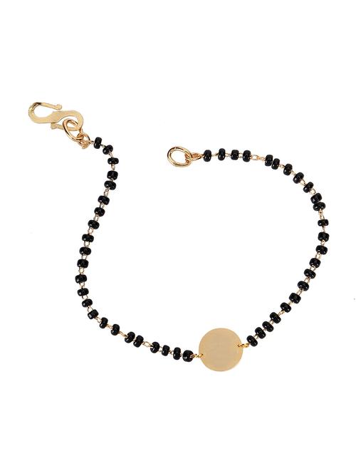 gold plated black beaded bracelet - 18518841 - Very Small Image - 1