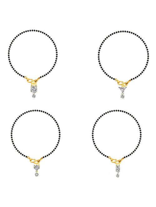 pack of 4 gold plated beaded bracelet - 18518852 - Very Small Image - 1