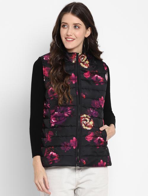 sleeveless floral quilted jacket - 18519205 - Very Small Image - 1