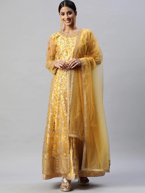 embroidered unstitched suit set - 18519460 - Very Small Image - 1