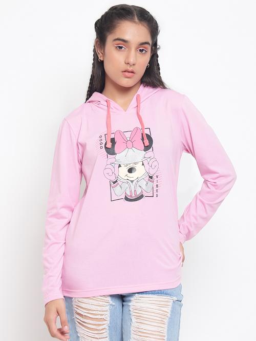 front print hood neck sweatshirt - 18519534 - Very Small Image - 1