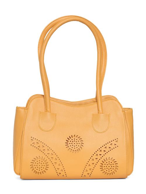 yellow solid regular handbag - 18519584 - Very Small Image - 1