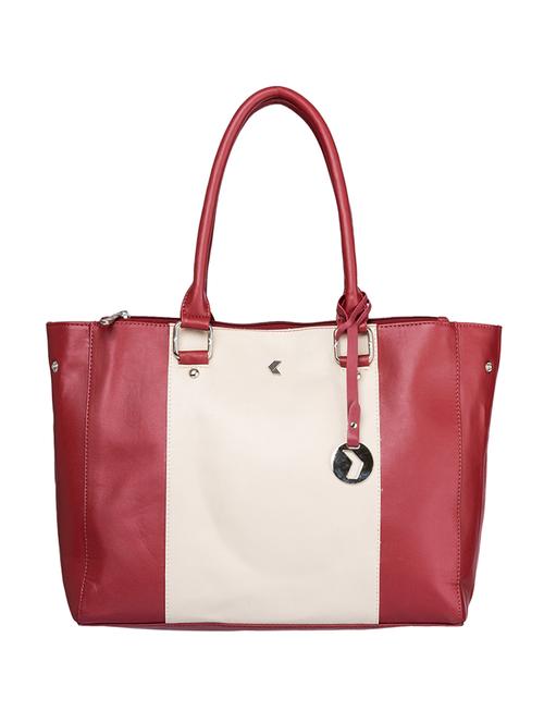 maroon color block regular handbag - 18519587 - Very Small Image - 1