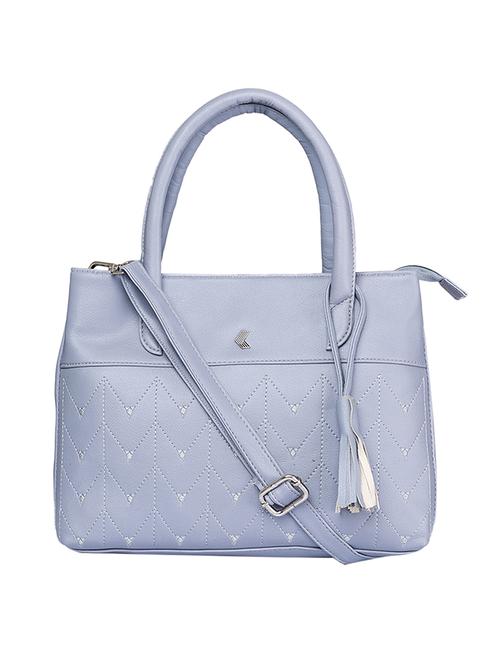 light blue embroidered regular handbag - 18519590 - Very Small Image - 1