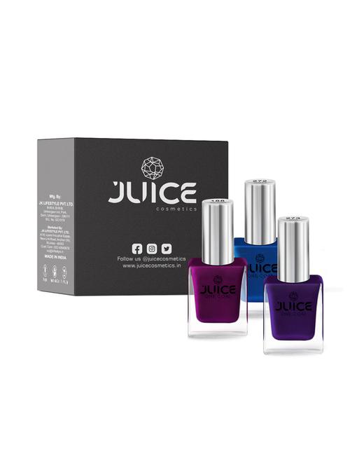 juice nail polish pack of 3 pearly magenta - 188 sapphire blue - 272 eminence - 273 gloss combo_5 - 18519864 - Very Small Image - 1