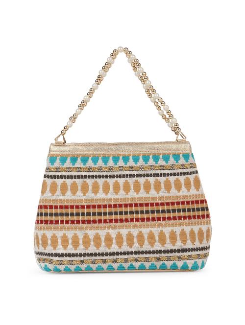 jacquard work regular handbag - 18519944 - Very Small Image - 1