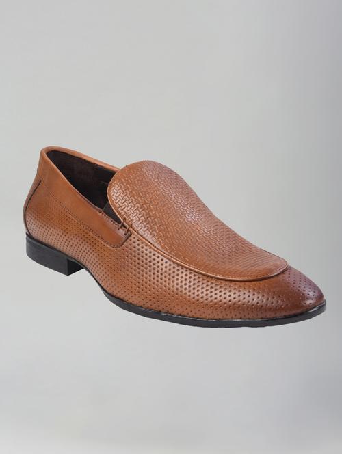 mens tan textured slip on - 18520116 - Very Small Image - 1