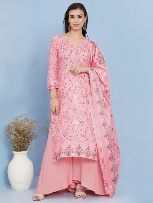 digital printed unstitched suit set - 18520317 - Very Small Image - 1