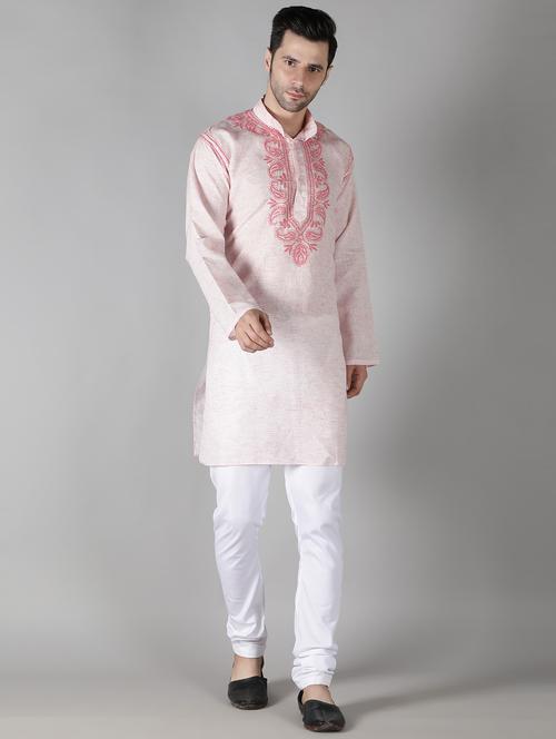 embroidered melange medium kurta - 18520371 - Very Small Image - 1