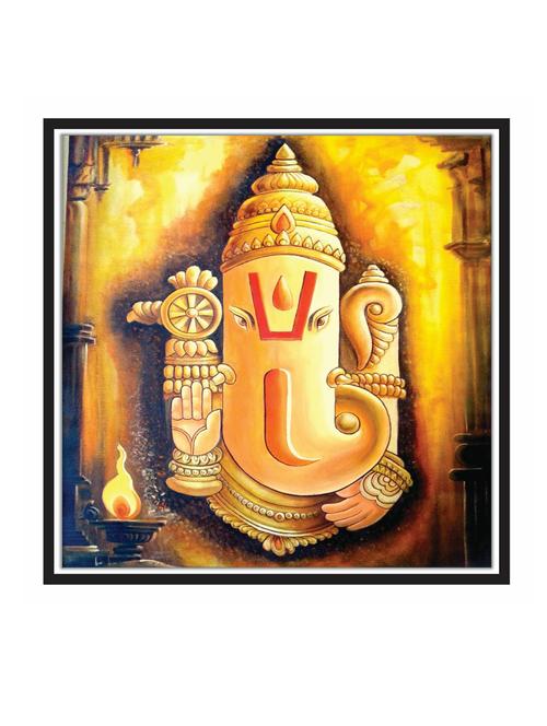 lord ganesh wall decal art prints on mdf - 18521119 - Very Small Image - 1