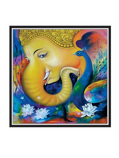 lord ganesh wall decal art prints on mdf - 18521123 - Very Small Image - 1