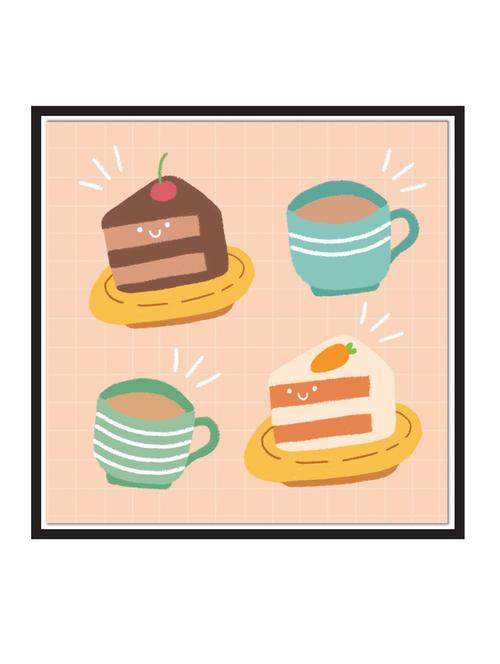 wall decal art prints on mdf board for decor (12x12 inches) unframed & without glass - 18521578 - Very Small Image - 1