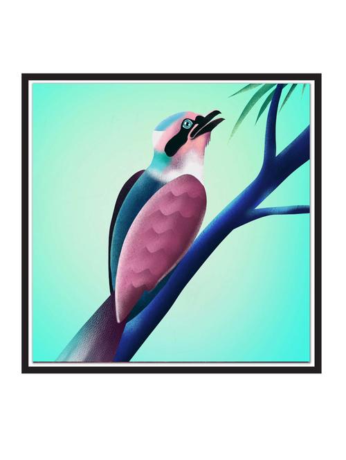 wall decal art prints on mdf board for decor (12x12 inches) unframed & without glass - 18521668 - Very Small Image - 1