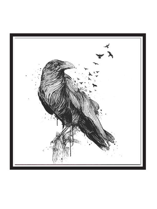 wall decal art prints on mdf board for decor (12x12 inches) unframed & without glass - 18521672 - Very Small Image - 1