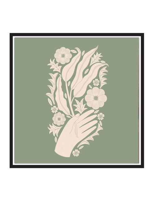 wall decal art prints on mdf board for decor (12x12 inches) unframed & without glass - 18521789 - Very Small Image - 1