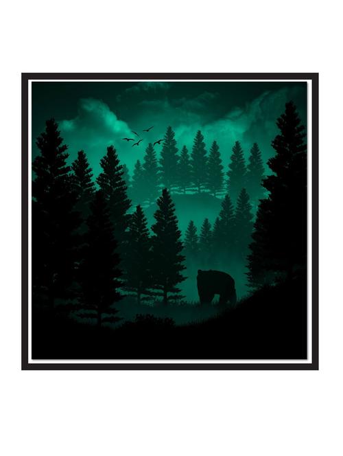 wall decal art prints on mdf board for decor (12x12 inches) unframed & without glass - 18521967 - Very Small Image - 1