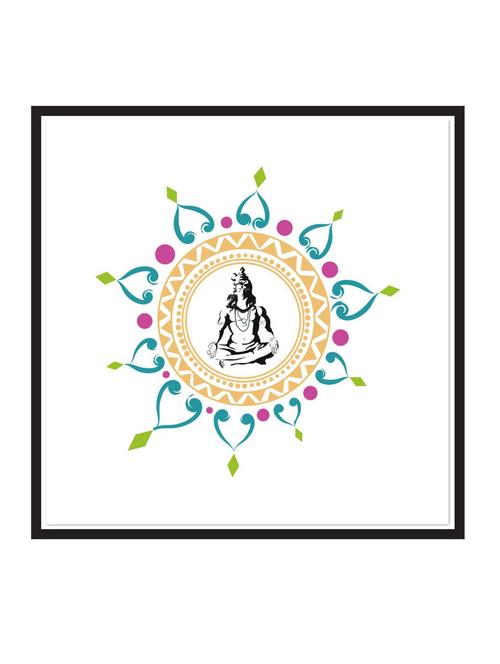 wall decal art prints on mdf board for decor (12x12 inches) unframed & without glass - 18522187 - Very Small Image - 1