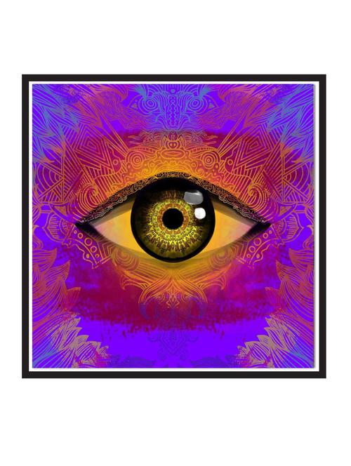 wall decal art prints on mdf board for decor (12x12 inches) unframed & without glass - 18522294 - Very Small Image - 1